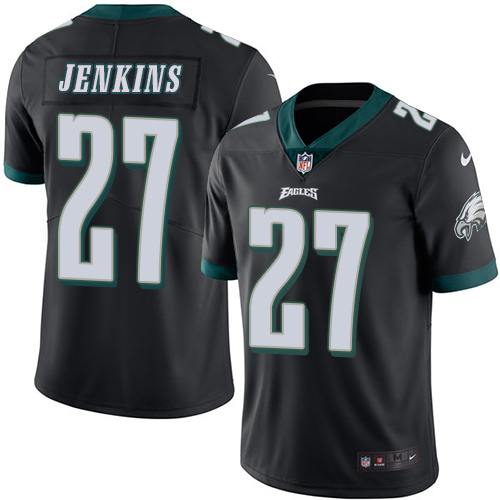 Men's Limited Malcolm Jenkins Nike Jersey Black - #27 Rush NFL Philadelphia Eagles